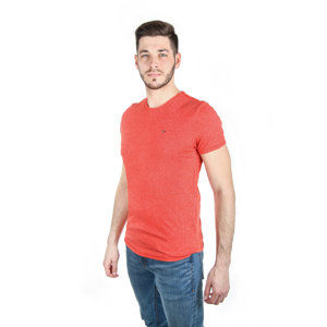 Tommy Hilfiger pánské červené tričko Essential